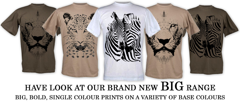 Brand New Big Range Wildlife T Shirts