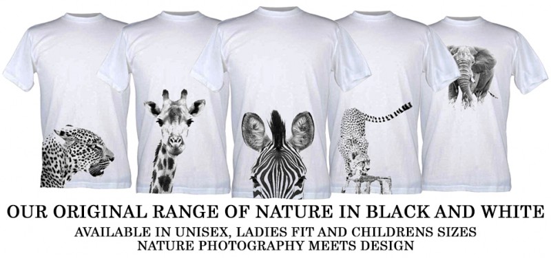 Black and White Wildlife T-Shirts